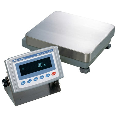 A&D Weighing GP-S Industrial Precision Balance Series Showing Detached Display Unit Front Angled View