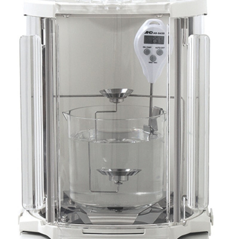 A&D Weighing AD-1654 Density Determination Kit Inside an OP-11 Large Breeze Break Front View