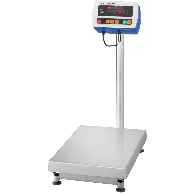 A&D Weighing SW Super Washdown Platform Scale Series Angled Left Front View
