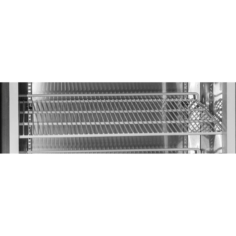 Nuline NDT 700 Combo Fridge Freezer Additional Shelves Front Top Angled View