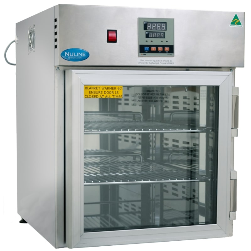 Nuline BW100 Blanket Warmer Glass Door Closed Angled Right View