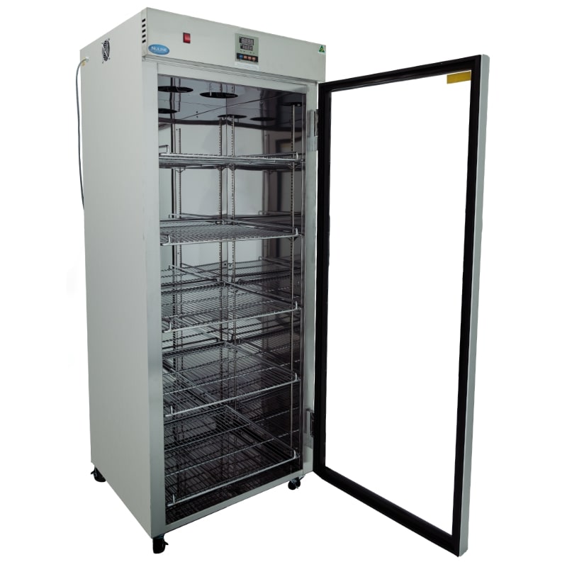 Nuline BW650 Blanket Warmer Glass Door Open Angled Right View