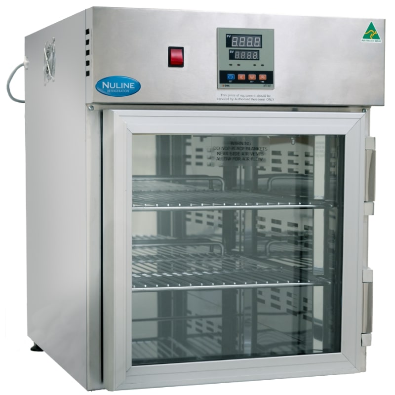 Nuline FW100 Fluid Warmer Glass Door Closed Angled Right View