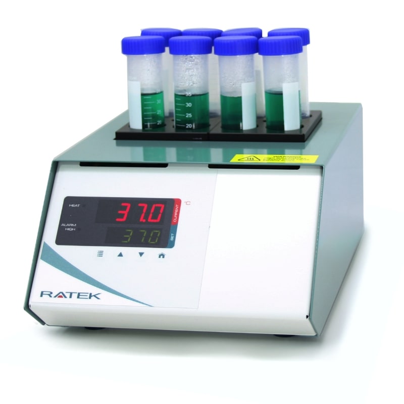 Ratek DBH2000D Precision Dry Block Heater - 2 Block Front Angled View