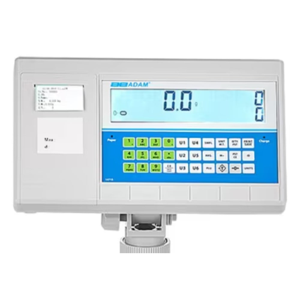 ADAM Equipment BCT Advanced Label Printing Floor Scale Display Panel Front View