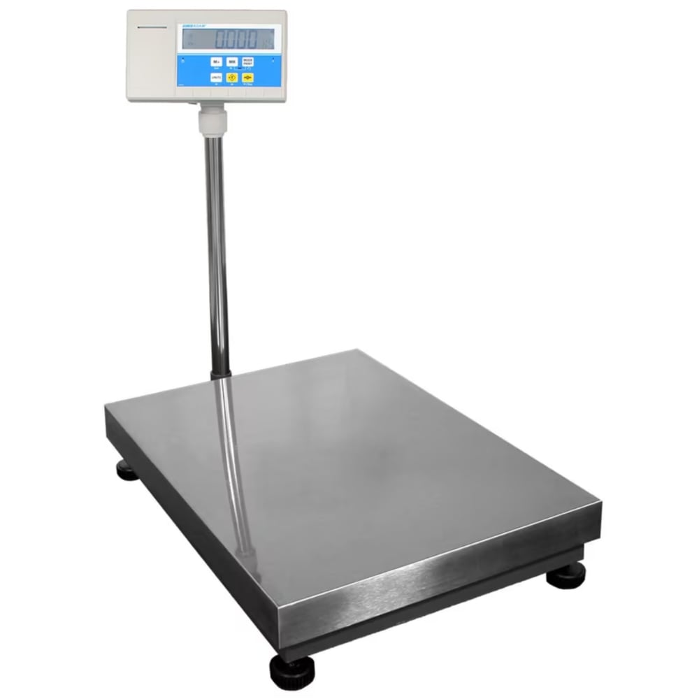 ADAM Equipment BKT Label Printing Large Floor Scales Angled Right Front View