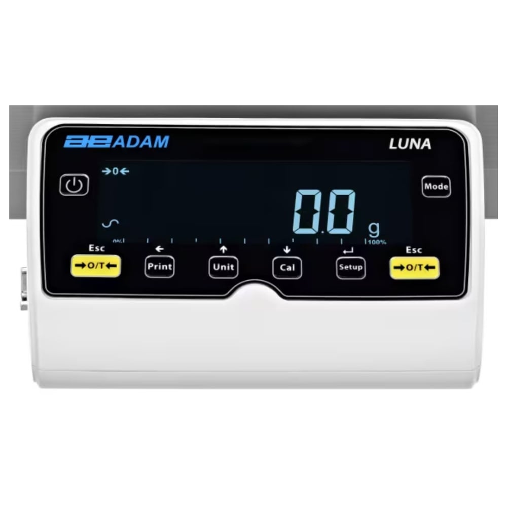 ADAM Equipment Luna LBL Heavy Duty Precision Balance Display Panel Front View