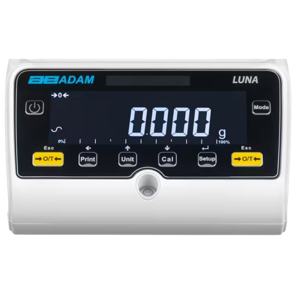 ADAM Equipment Luna LTB & LBB Precision Balance Display Panel Front View