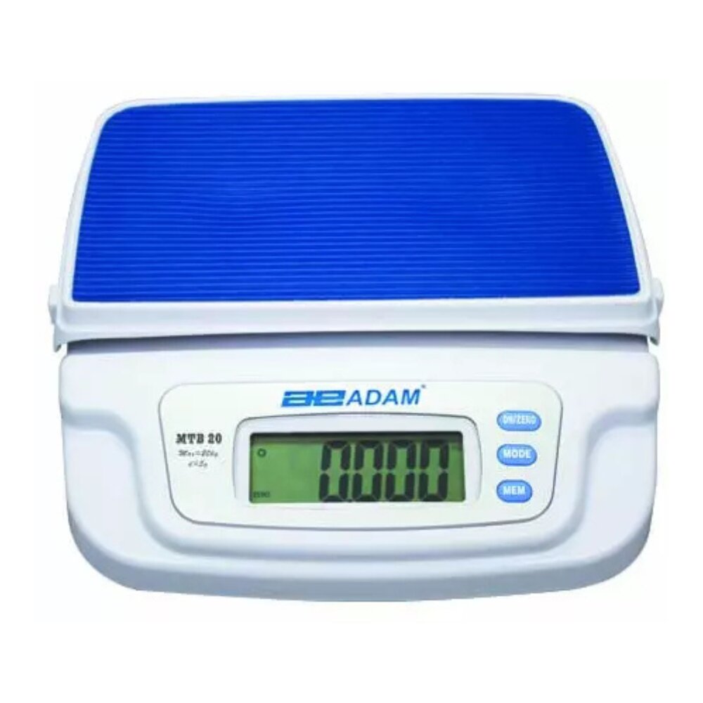 ADAM Equipment MTB Baby & Small Animal Digital Scale without  Cradle Front View