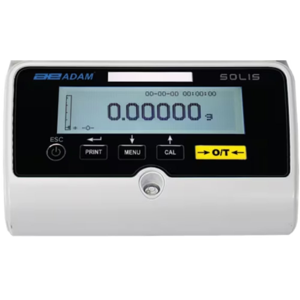 ADAM Equipment Solis SAB Analytical Balance Display Panel Front View
