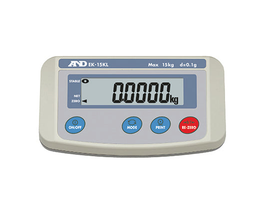 A&D EK-L Compact Industrial Precision Scales Control Panel Top View