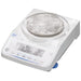 A&D Fortis FZ(-WP) & FX(-WP) Precision Balance covered in Dust Angled Left Top Front View