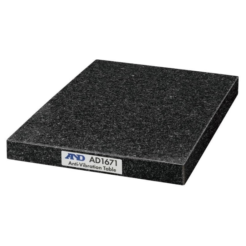 A&D Weighing AD-1671A Anti-Vibration Platform Table Angled Left Top Front View