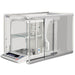A&D Weighing AD-1676 Tabletop Breeze Break Demonstrating BM Series Semi-Micro Balance Inside Angled Left Front View