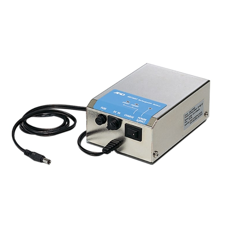 A&D Weighing AD-1682 External Rechargeable Power Supply Angled Left Top Front View