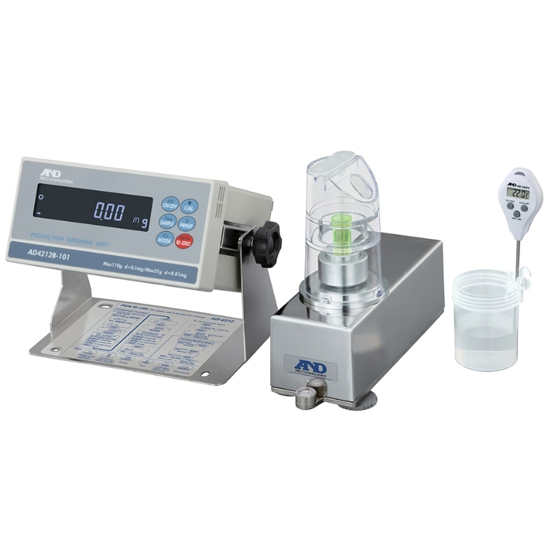 A&D Weighing AD-4212A-PT Pipette Accuracy Tester Angled Left Front View