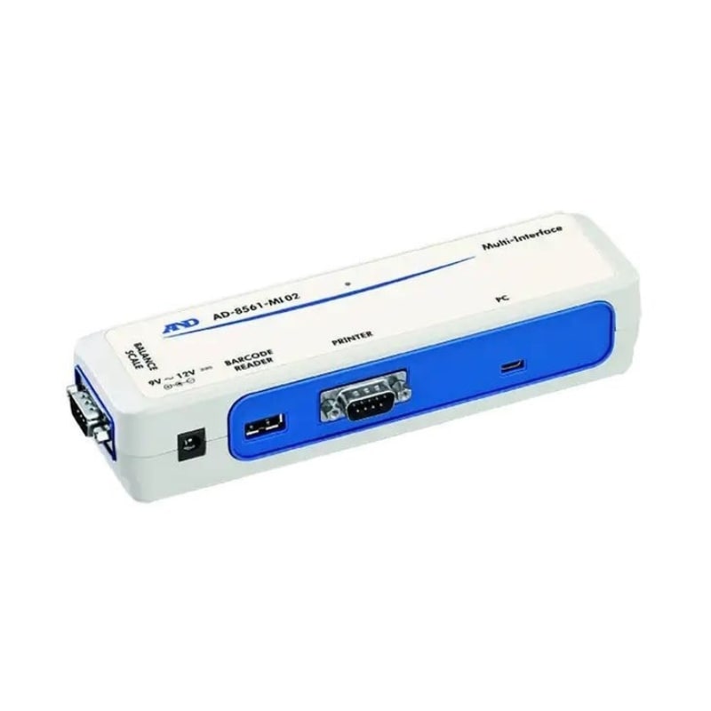 A&D Weighing AD-8561-MI02 Multi-Interface with Type Micro B USB Angled Left Top Front View