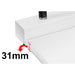 A&D Weighing AMH-4000 Bariatric Stand-on Scale Showing Close Up View of 31mm Thick Platform Base