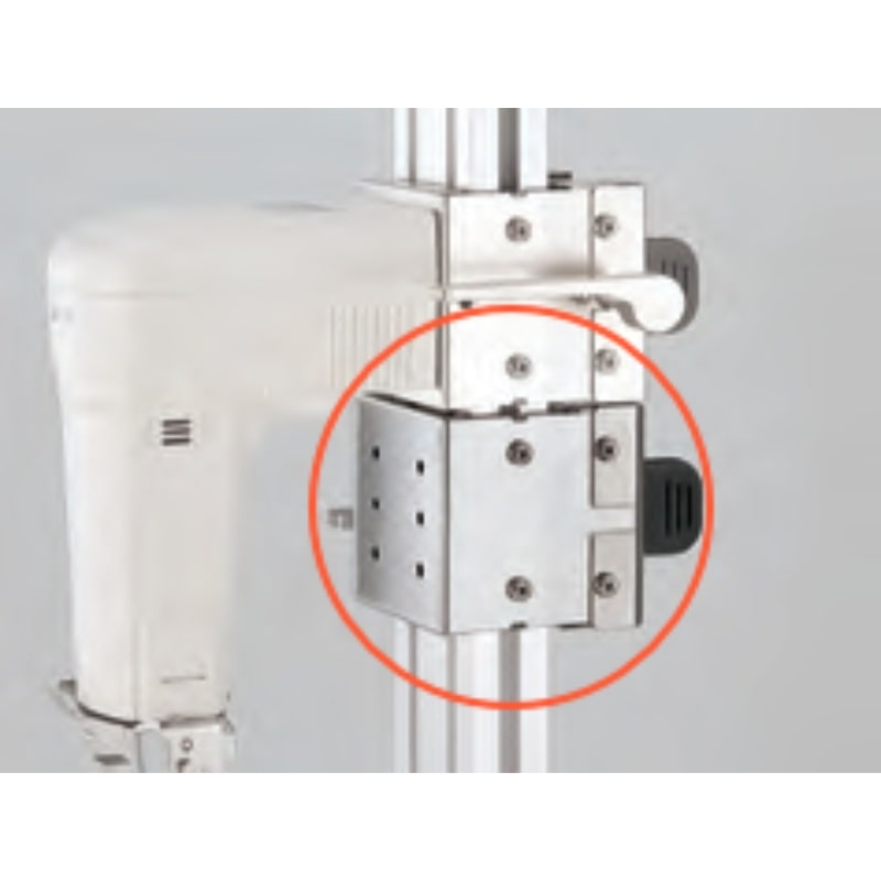 A&D Weighing AX-SV-36 Vertical Position Lock Attached to Viscometer Angled Left Top Front View