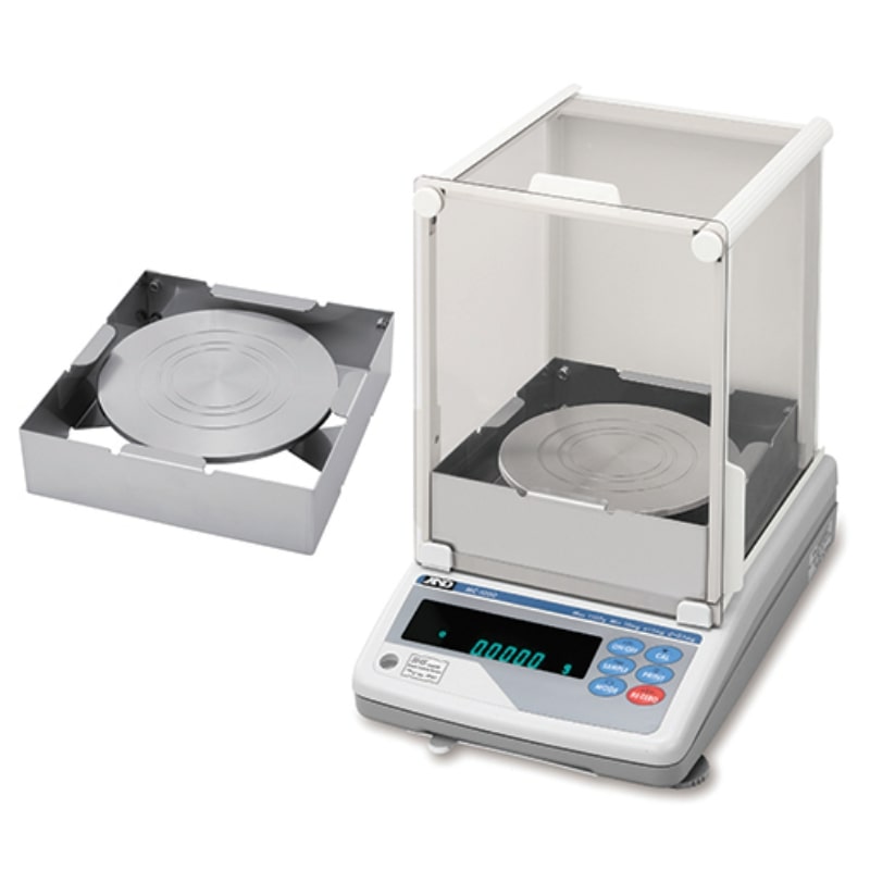 A&D Weighing Auto-Centring Pan for MC-1000 & MC-6100 Mass Comparator Precision Balance Series Angled Left Front View