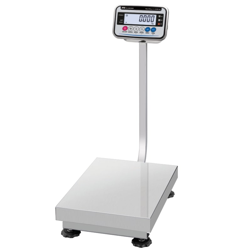 A&D Weighing FG-60KCL-WP & FG-150KCL-WP Waterproof Platform Scale Series Angled Left Front View
