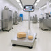A&D Weighing FG-60KCL-WP & FG-150KCL-WP Waterproof Platform Scales Sitting on Laboratory Floor Left Angled Front View