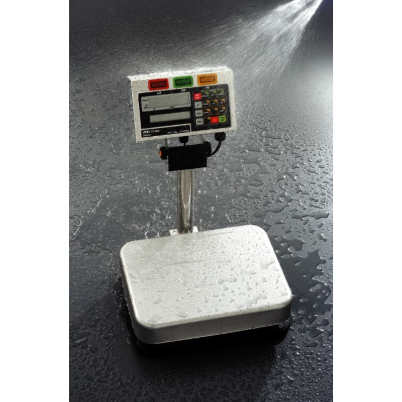 A&D Weighing FS-Ki Checkweighing IP65 Scale Series Washdown Water Spray Front View