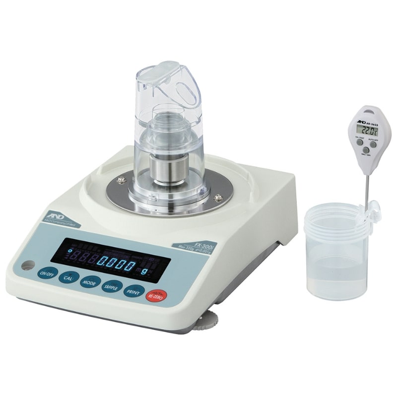 A&D Weighing FX-300i-PT Pipette Accuracy Tester Angled Left Front View