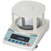 A&D Weighing FX-300i Precision Balance with OP-10 Standard Breeze Break Angled Left Front View