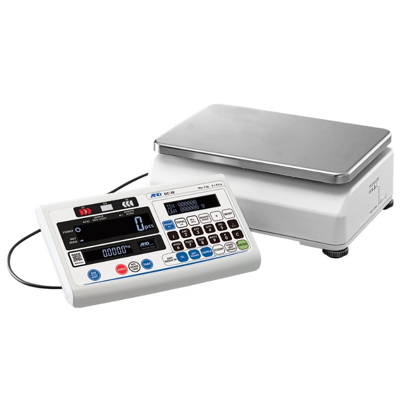 A&D Weighing GC Precision Counting Scale Series Showing Detachable Display Front View