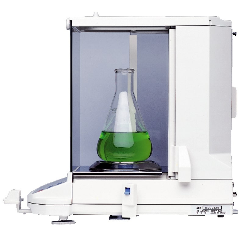 A&D Weighing GR Compact Analytical Balance Series with Flask Side View