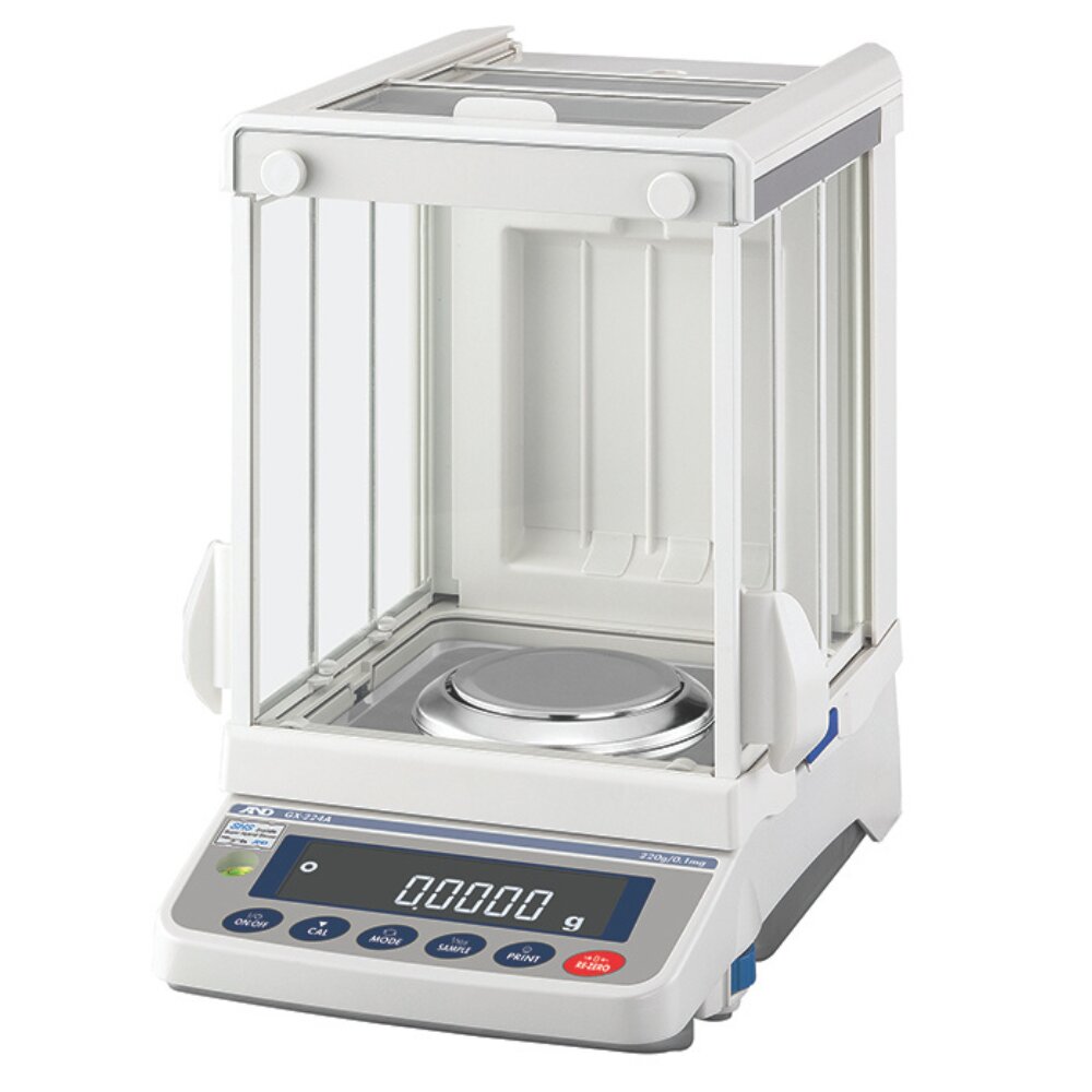 A&D Weighing GX-224A Analytical Balance Angled Left Front View