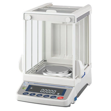A&D Weighing GX-224A Analytical Balance Angled Left Front View