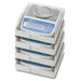 A&D Weighing HT-120 Compact Precision Balance x 4 inside Stack of Carry Cases Angled Left Top Front View