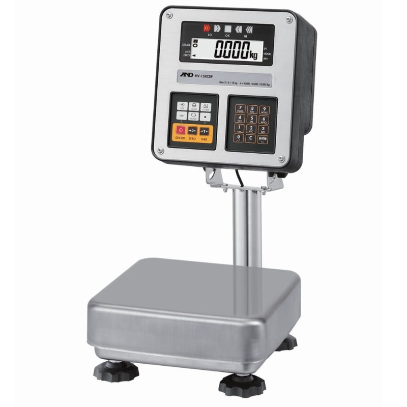 A&D Weighing HV-15KCEP Intrinsically Safe IECEx Scales Angled Left Front View