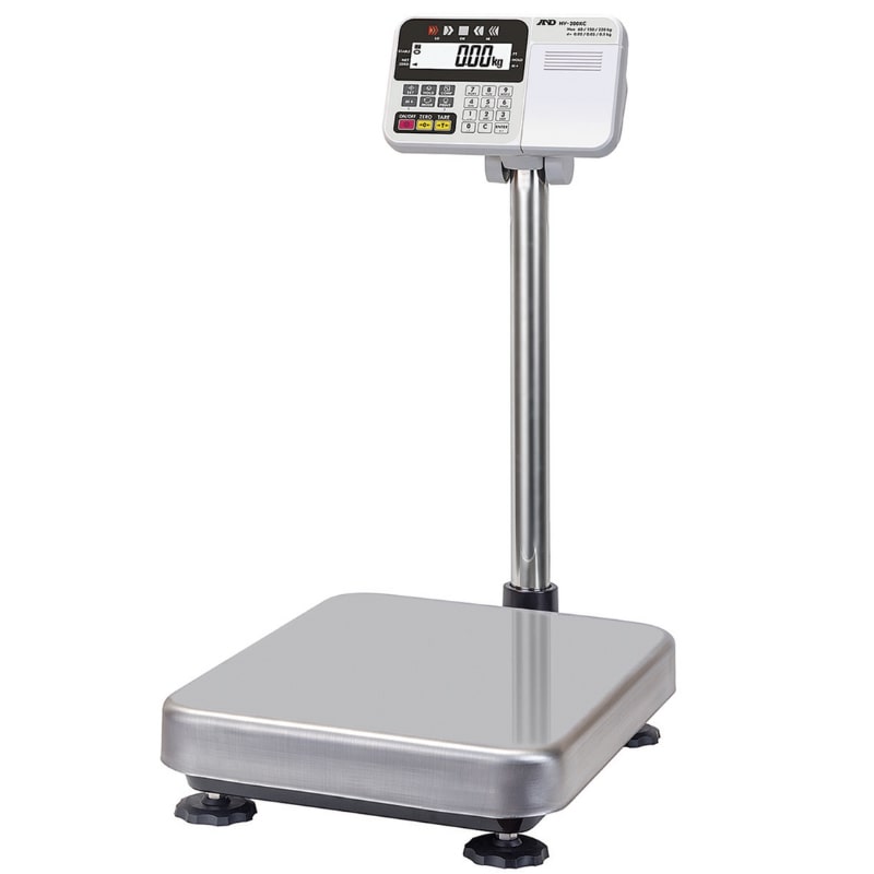 A&D Weighing HV-200KC & HW-200KC Multi-functional Platform Scales Angled Left Front View