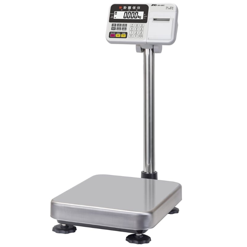 A&D Weighing HV-60KCP & HW-60KCP Multi-functional Platform Scales Angled Left Front View