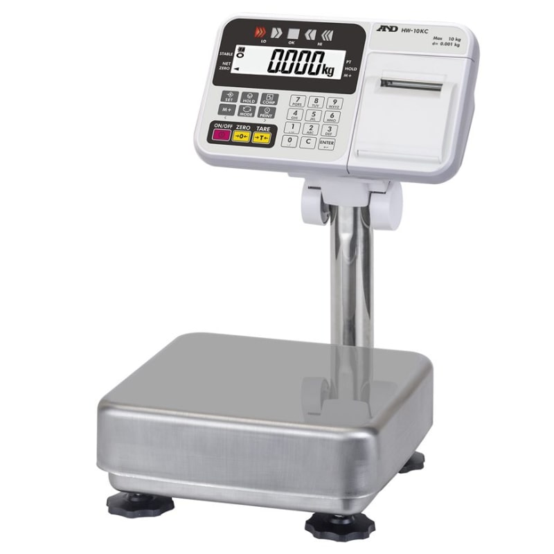 A&D Weighing HW-10KCP & HV-15KCP Multi-functional Platform Scales Angled Left Front View