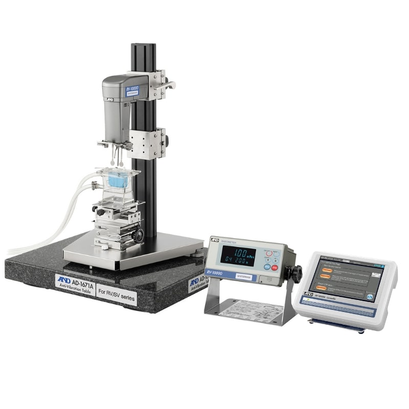 A&D Weighing RV-10000A Tuning Fork Vibro Rheometer Angled Left Front View
