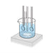 A&D Weighing RV-10000A Tuning Fork Vibro Rheometer Illustration of Probes in Beaker Angle View
