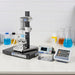 A&D Weighing RV-10000A Tuning Fork Vibro Rheometer Sitting on Laboratory Bench Angled Left Front View