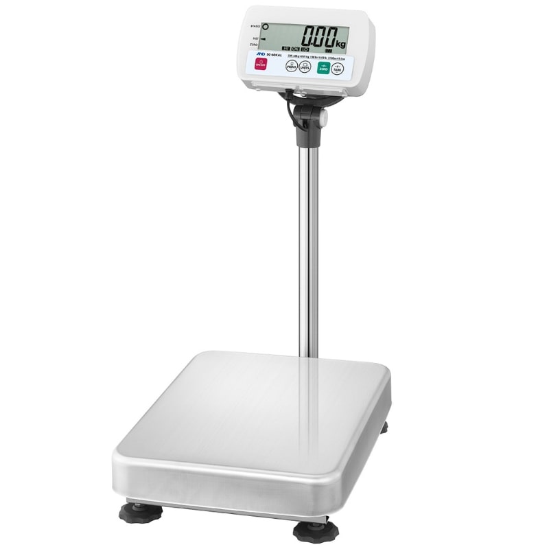 A&D Weighing SC-60,150KAL IP68 Washdown Platform Scales Left Angled Front View