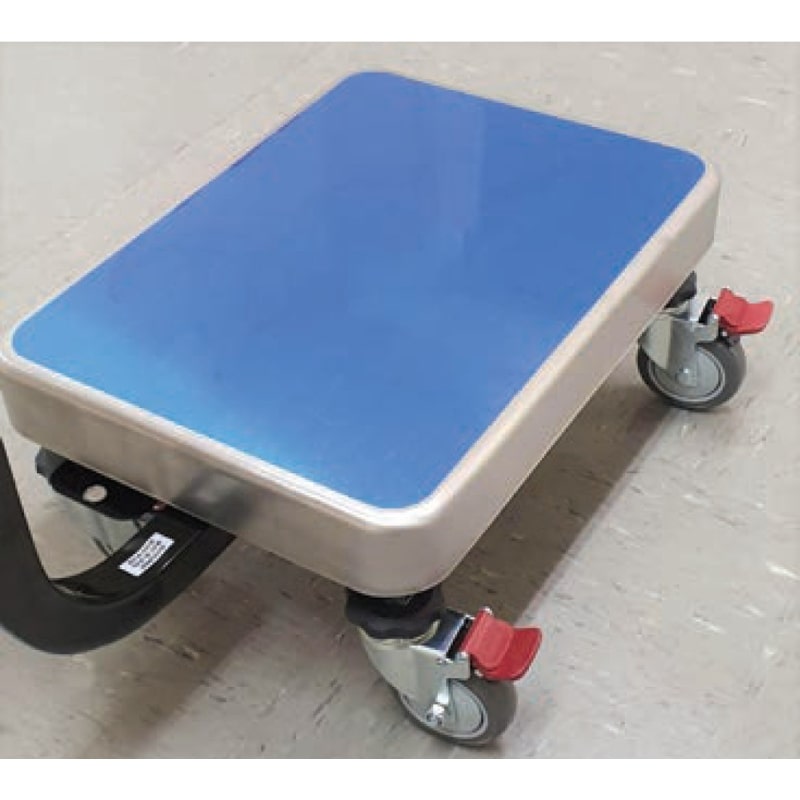 A&D Weighing SCSE 4 x Wheels & Lock Option Angled Left Front Top View