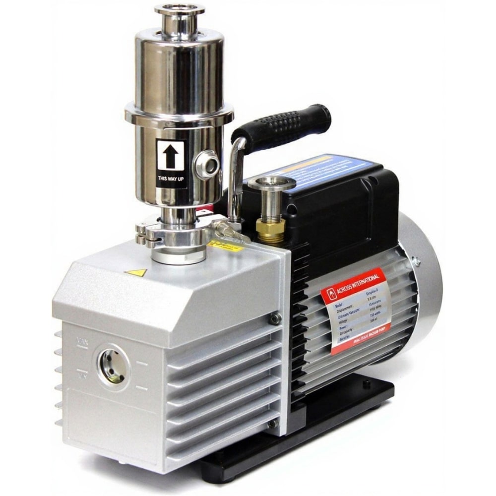 Across International EasyVac EV9 2-Stage Vacuum Pump Angled Left Front View