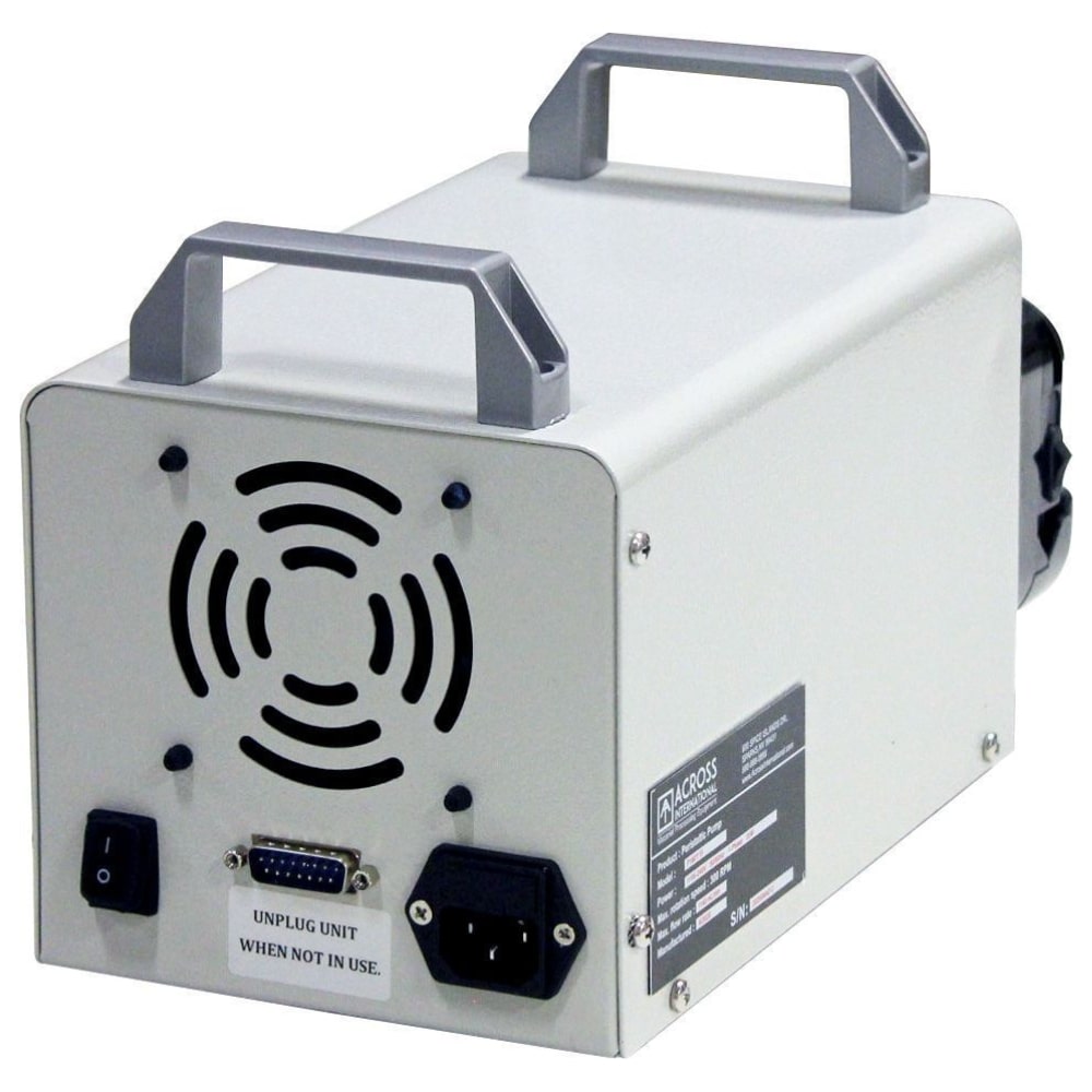 Across International P04M Compact Peristaltic Pump Angled Left Back View