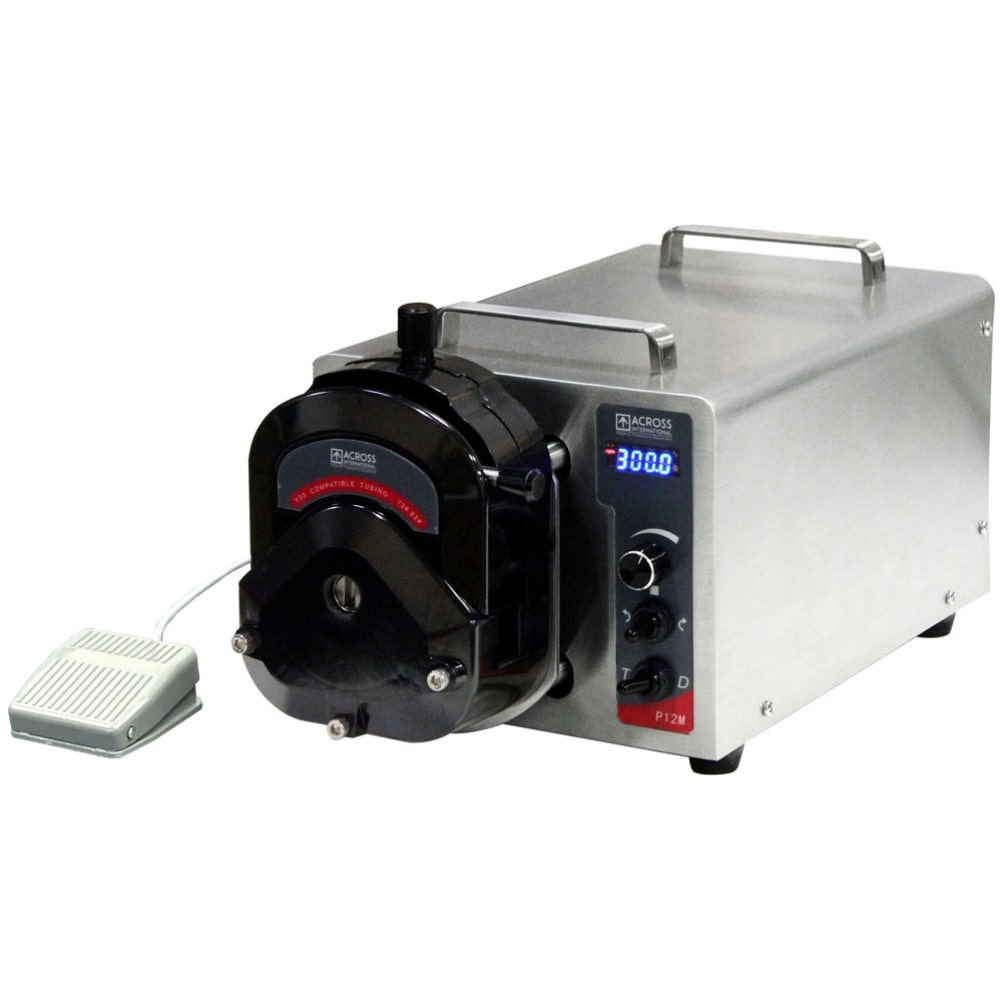 Across International P12M SST Peristaltic Pump Angled Left Front View