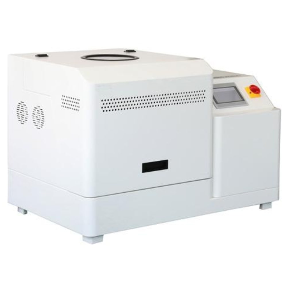 Across International PQ-N12 (12L) & PQ-N20 (20L) Gear-Drive Planetary Ball Mill Closed Lid Angled Right Front View
