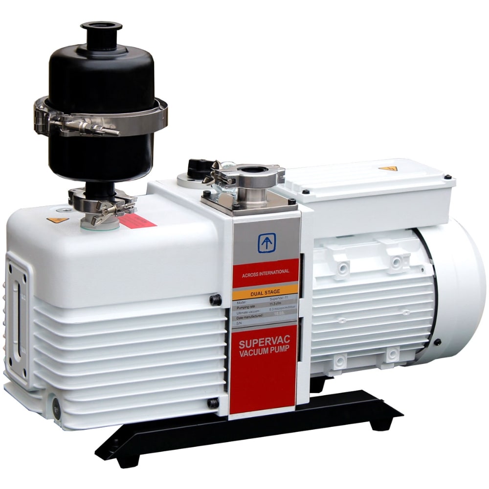 Across International SuperVac SV11 2-Stage Vacuum Pump Angled Left Front View
