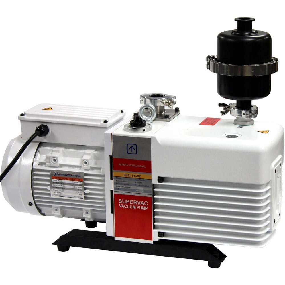Across International SuperVac SV21 2-Stage Vacuum Pump Angled Right Front Side View