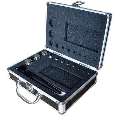 Adam Equipment M1 1g to 200g OIML Calibration Weight Set Opened Case Angled Left Top Front View